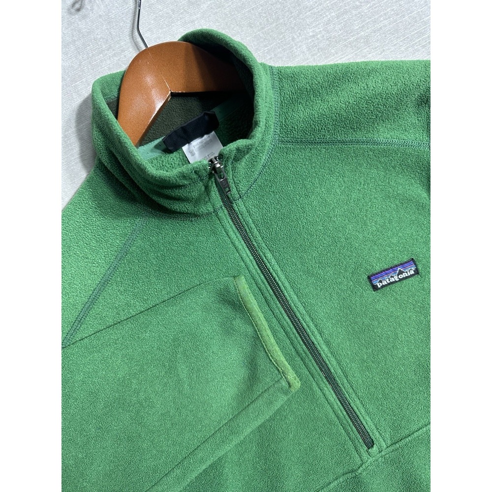 Vintage Patagonia Synchilla Marsupial 1/2 Zip Fleece Pullover Men's Small Green